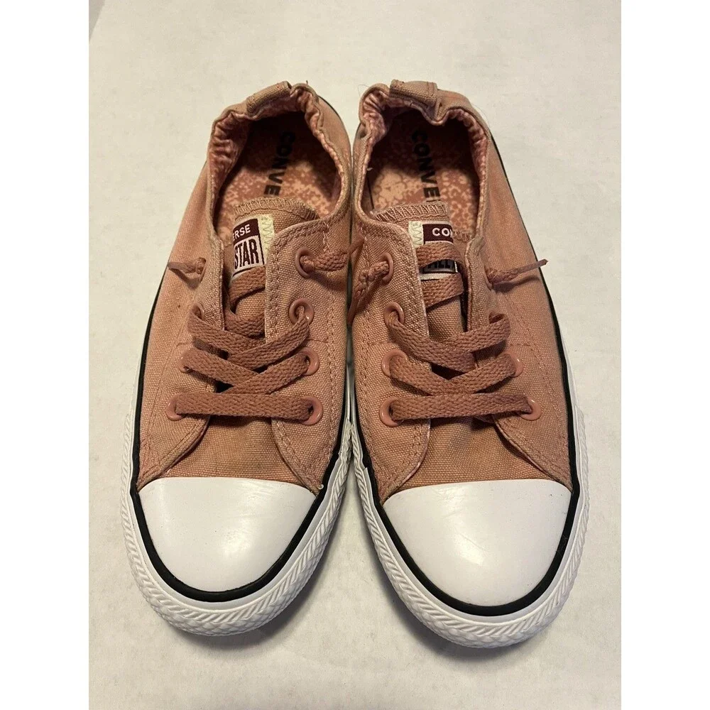 Converse Shoreline Sneakers Womens 8 Rust Pink Chuck Taylor All Star Slip On